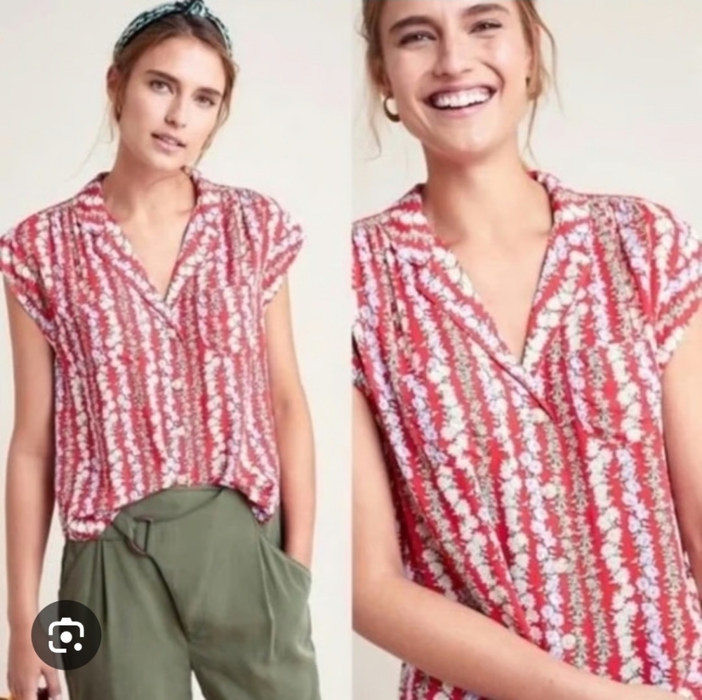 Philosophy Republic Floral Red Women's Top